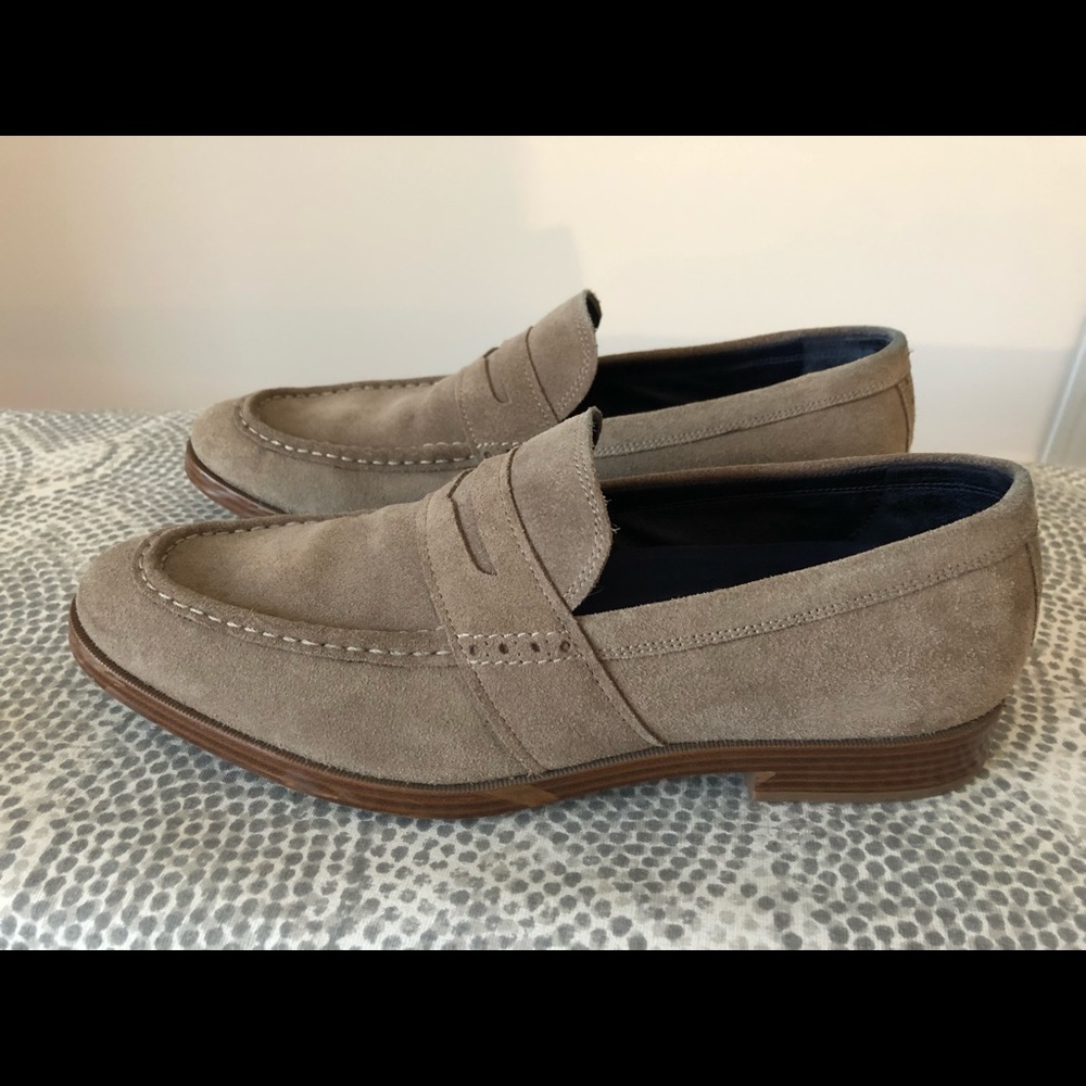 COLE HAAN Jefferson Grand Penny Loafer Suede SZ10